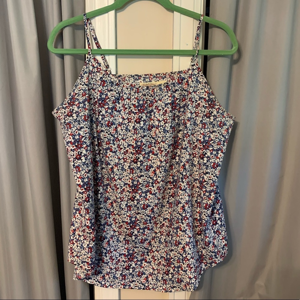 Strappy floral tank
